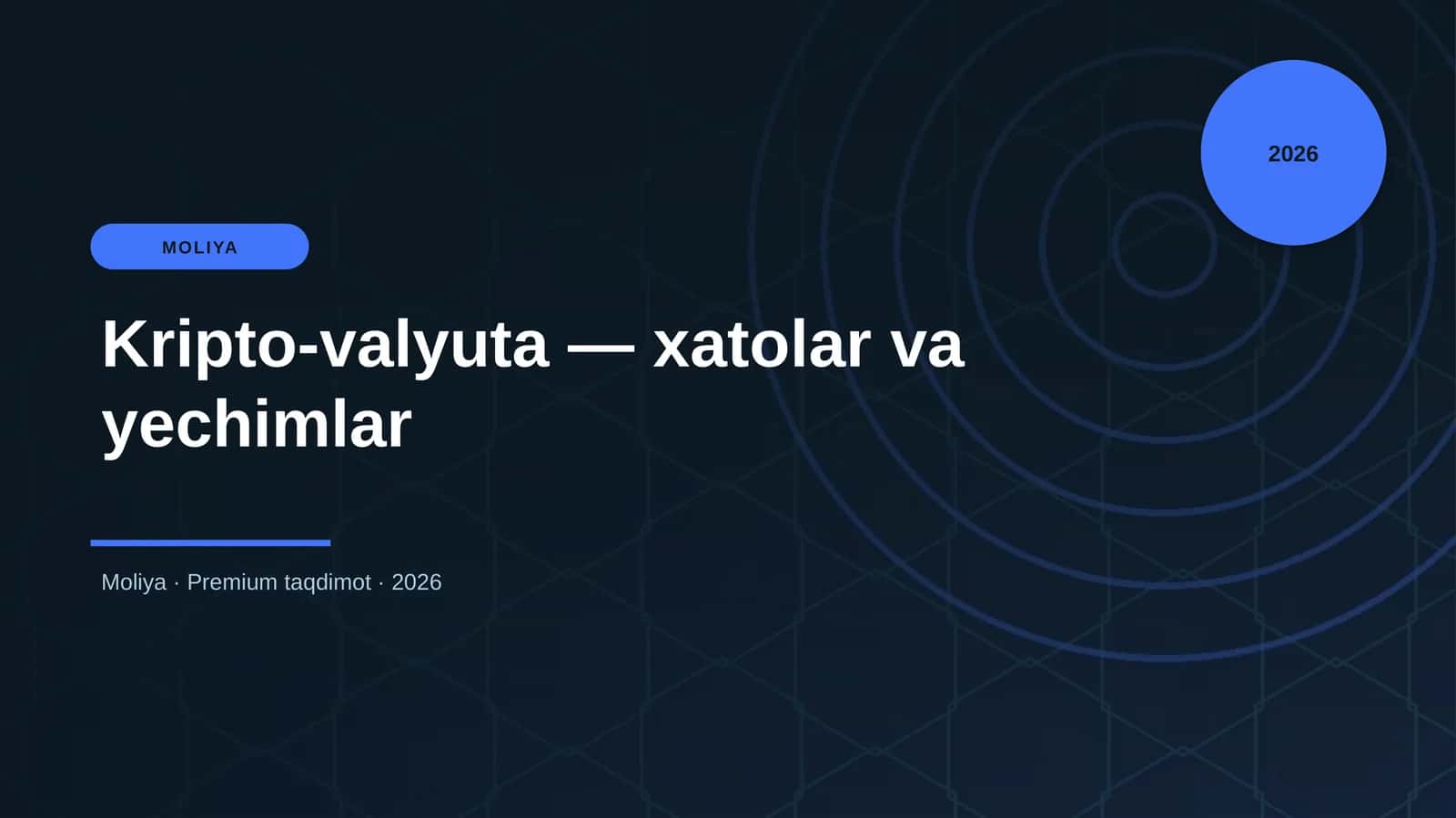 Kripto-valyuta — xatolar va yechimlar