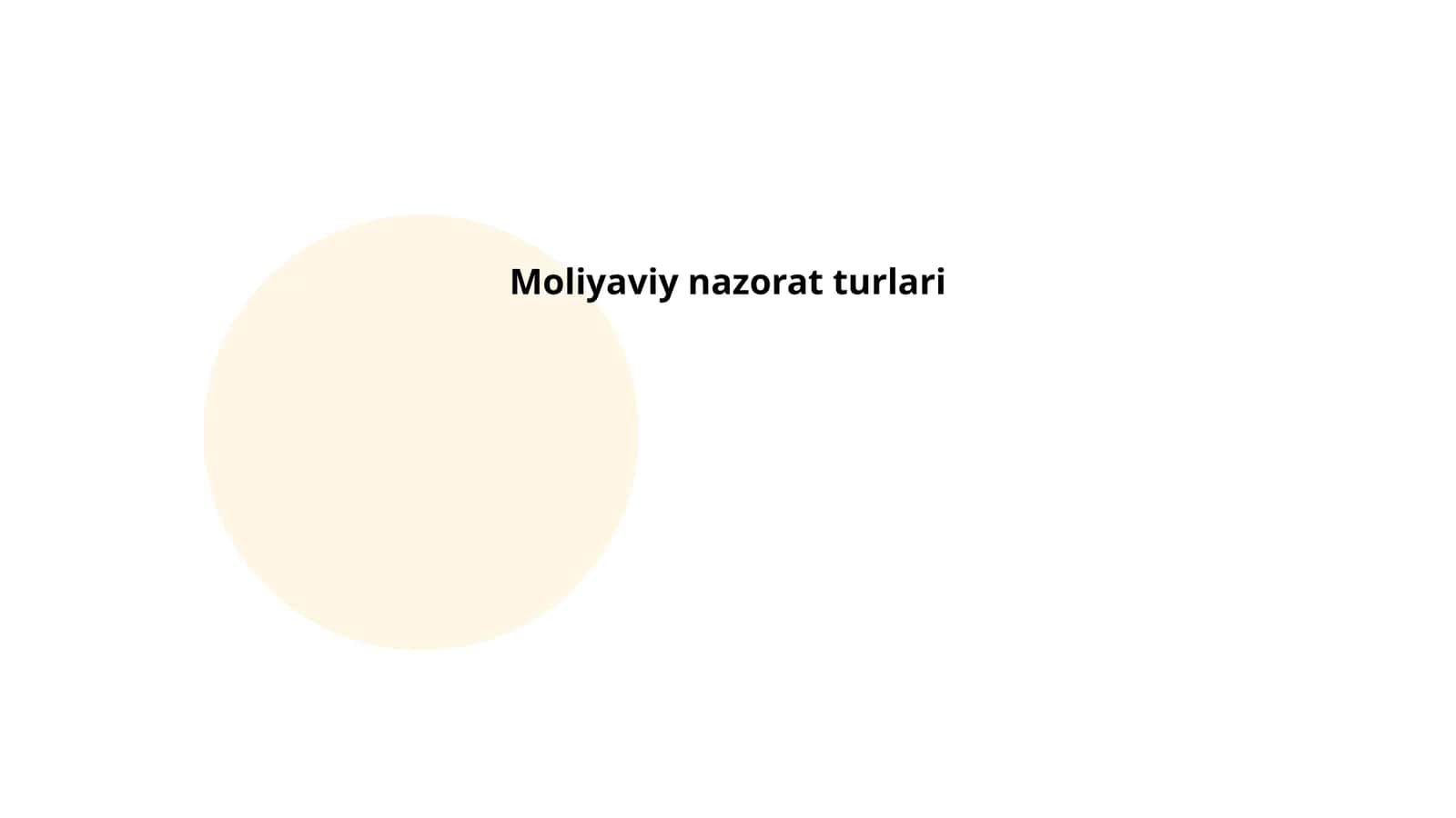 Moliyaviy nazorat turlari