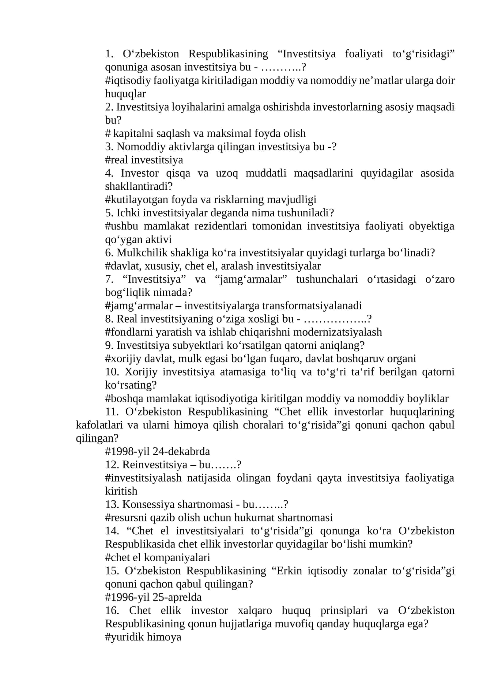 Investitsiya faoliyati