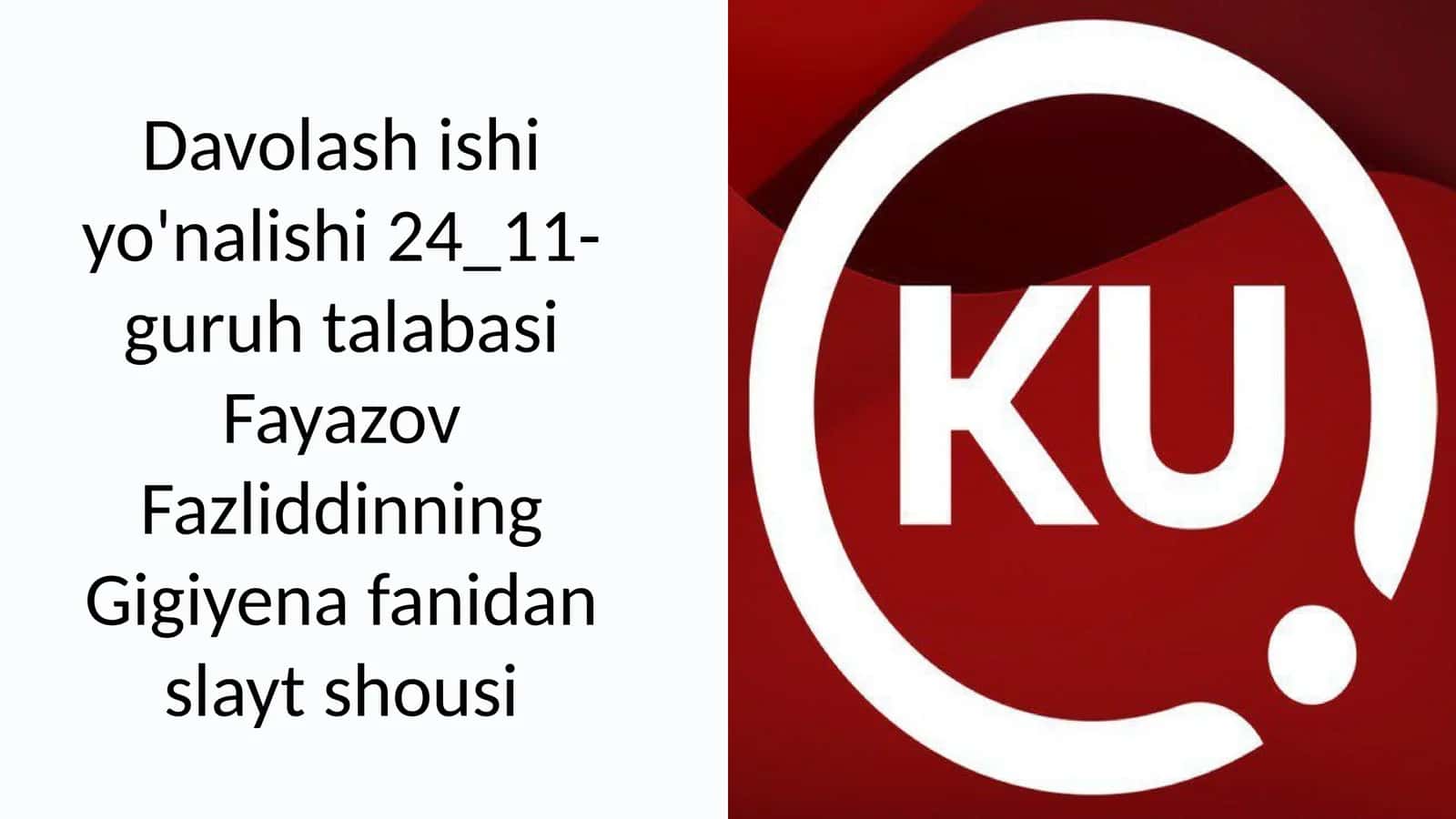 Gigiyena fanidan slayt shousi