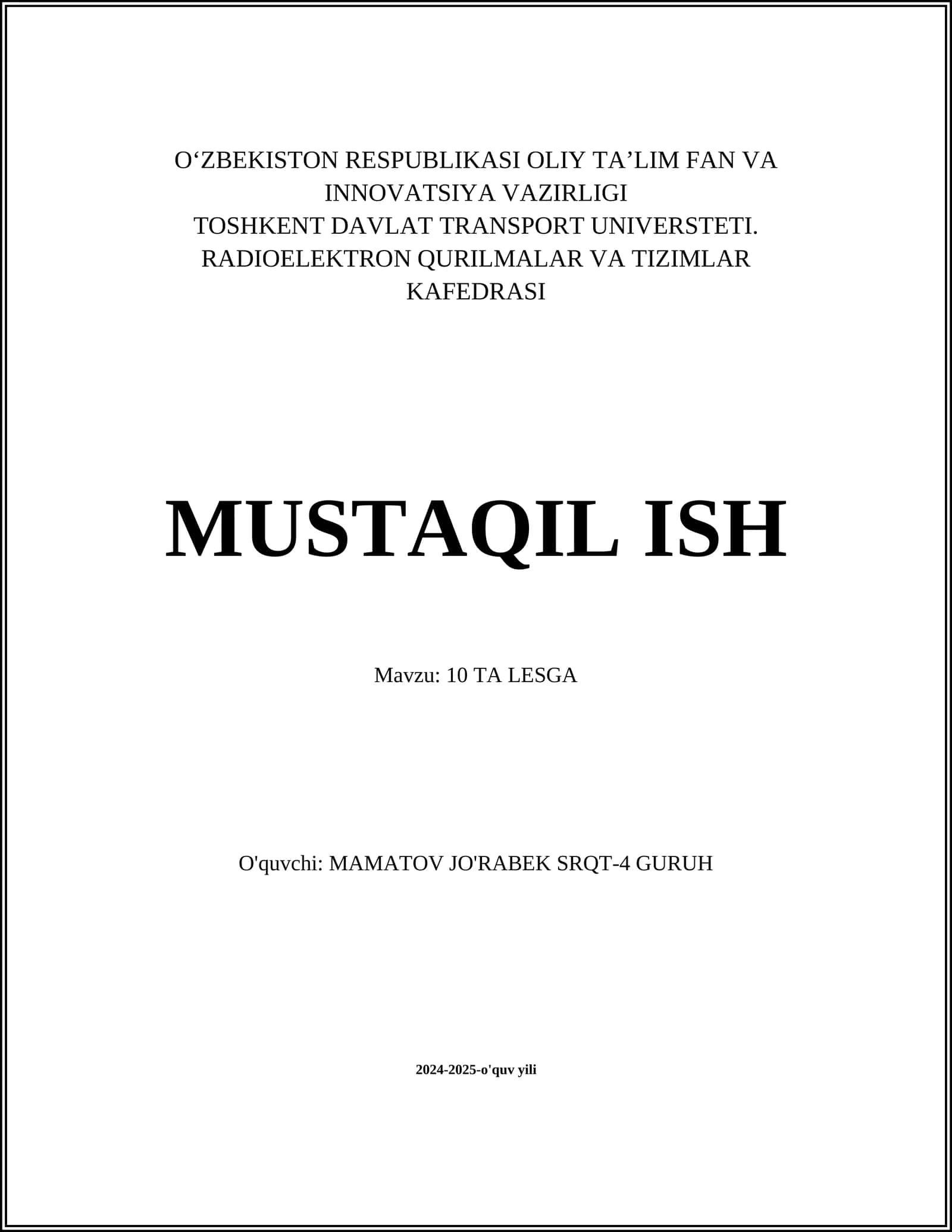 Zamonaviy texnologiyalar bilan matematika o‘qitish