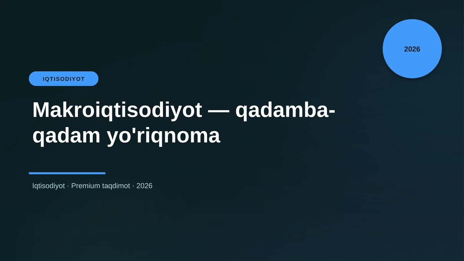 Makroiqtisodiyot — qadamba-qadam yo'riqnoma
