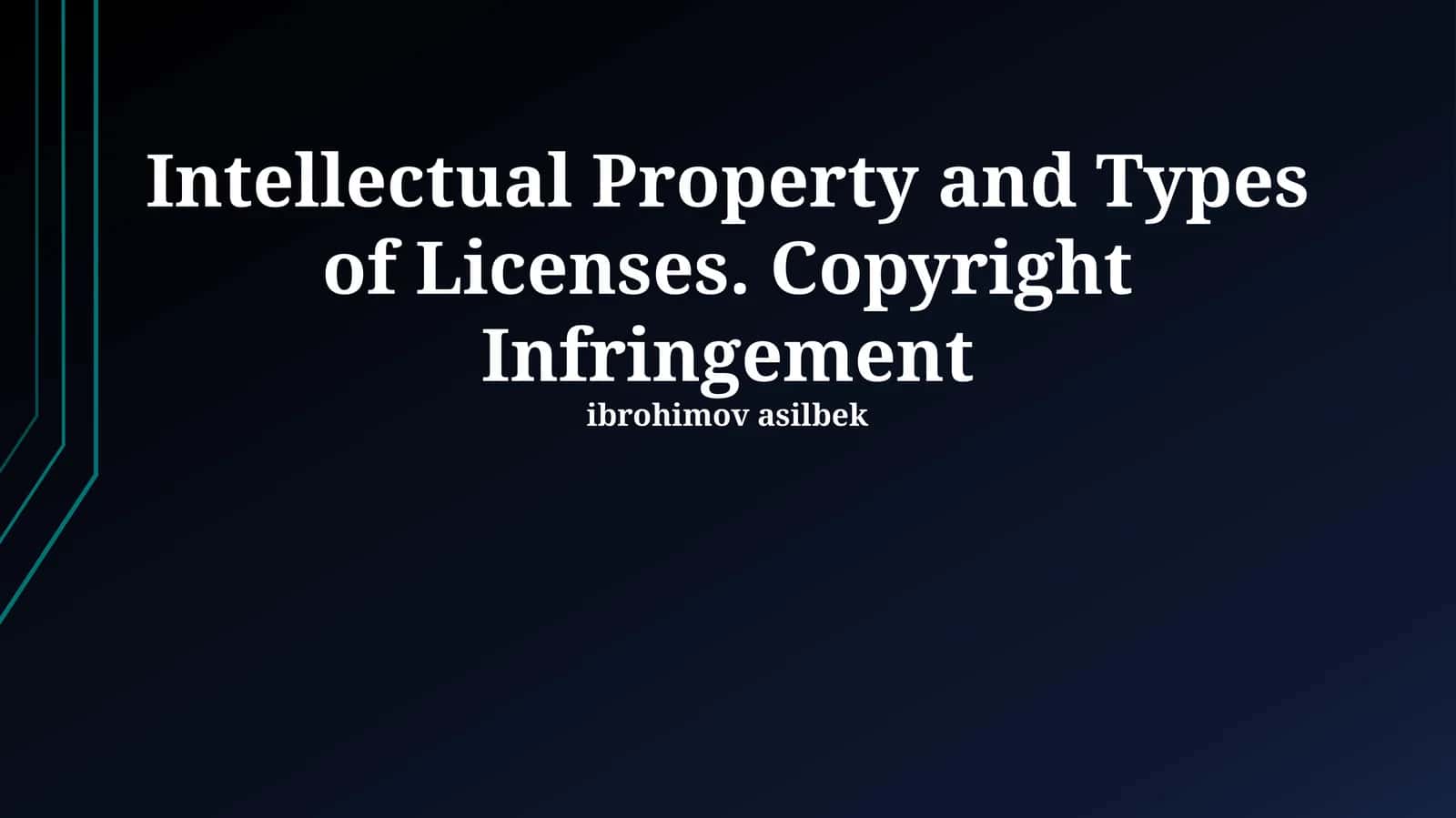 Types of Intellectual Property Licenses