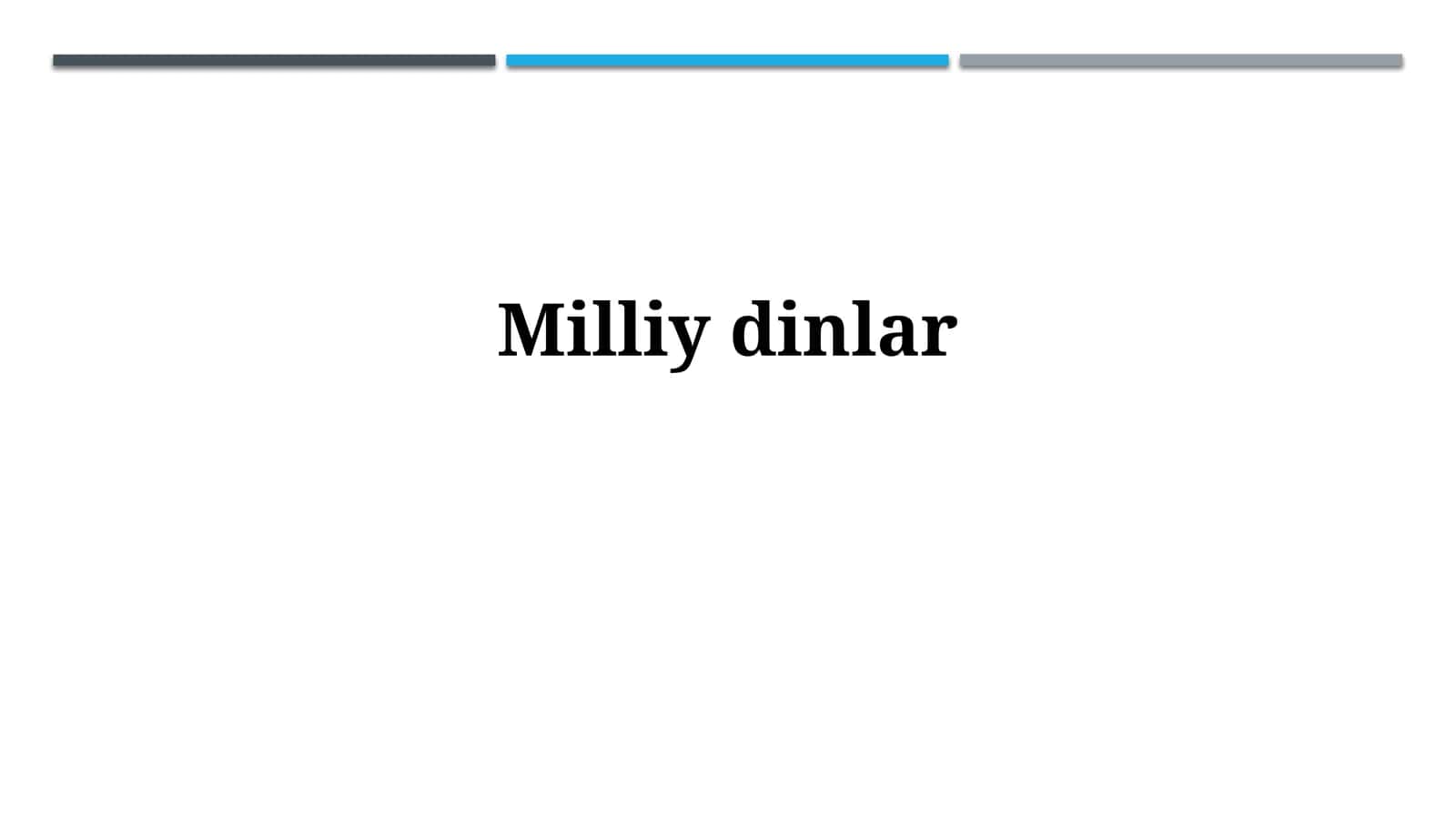 Milliydinlar