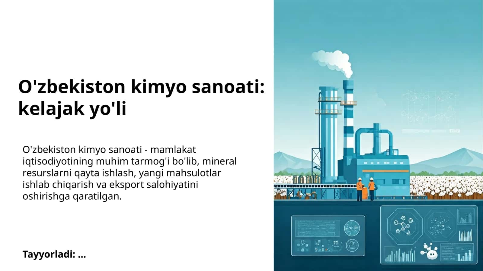 O'zbekiston kimyo sanoati: kelajak yo'li