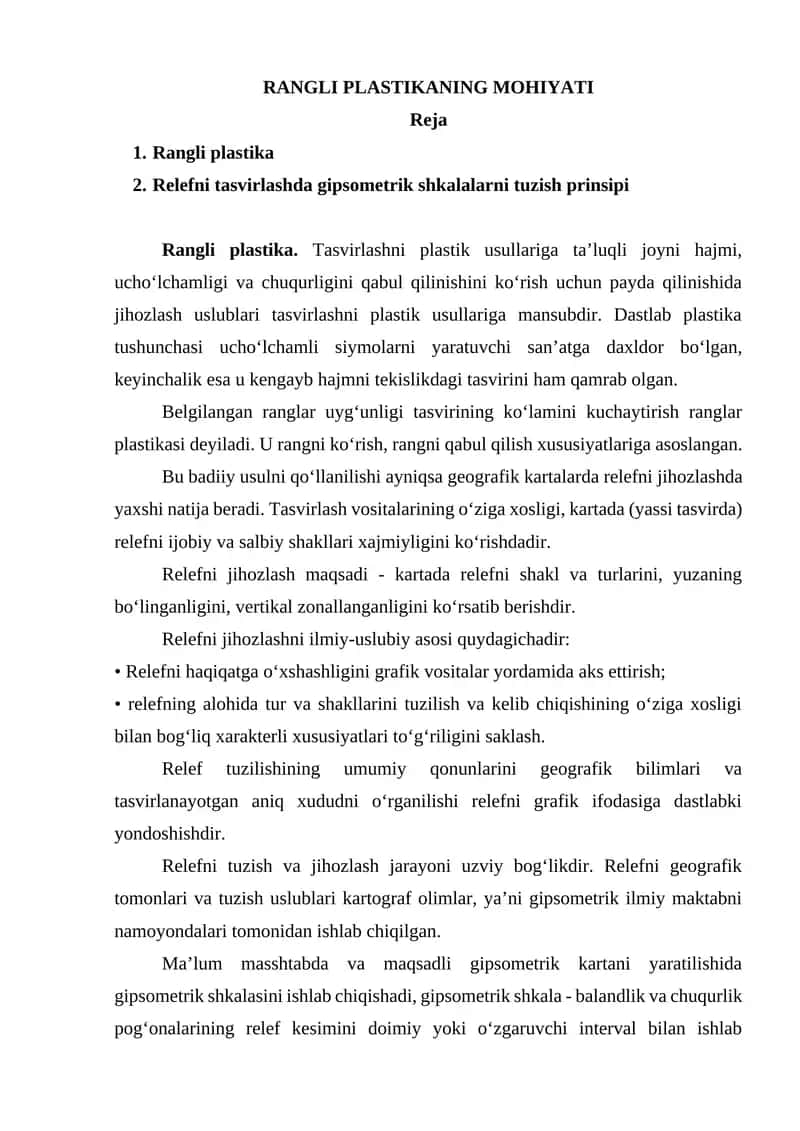Rangli plastika