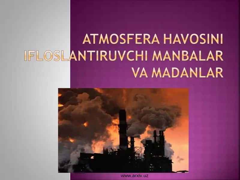 Atmosferaning ifloslanishi