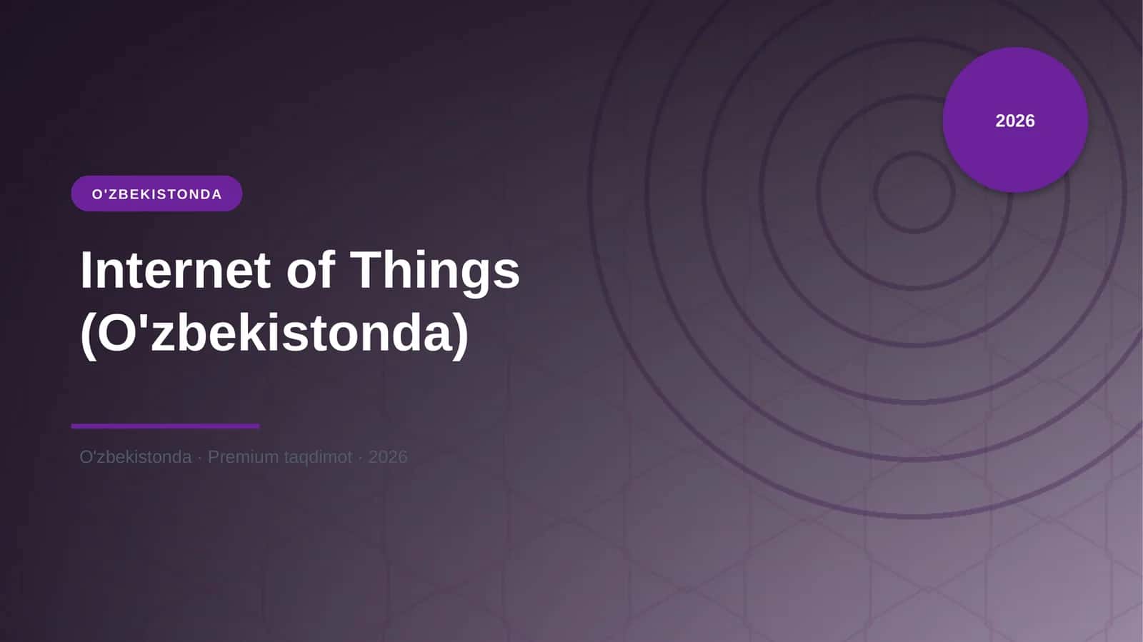 Internet of Things (O'zbekistonda)
