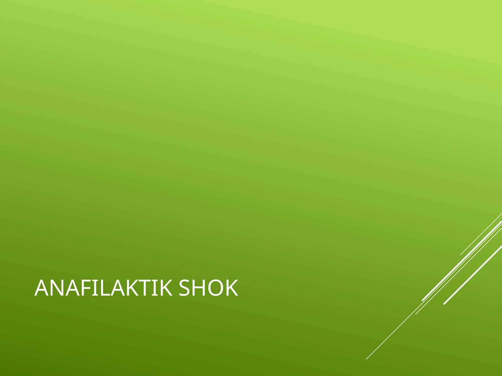 ANAFILAKTIK SHOK
