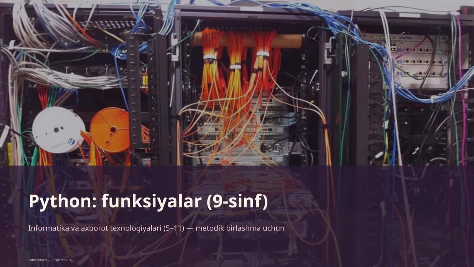 Python: funksiyalar (9-sinf)
