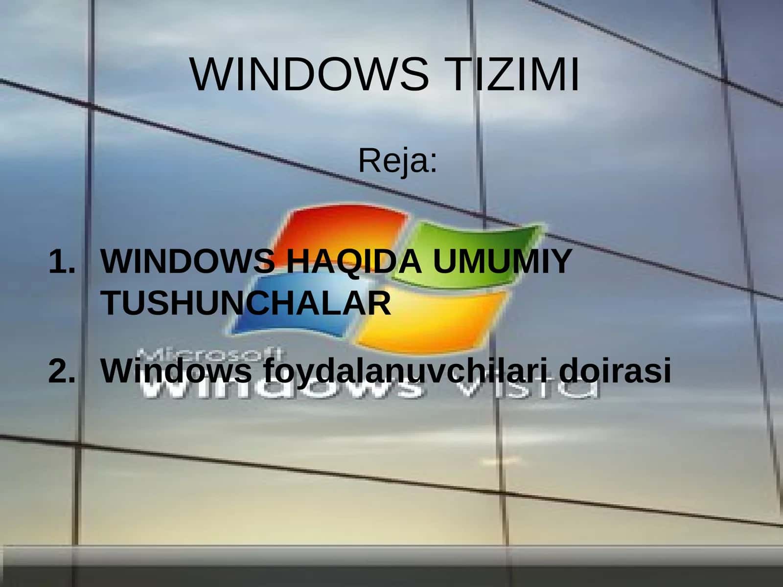 WINDOWS TIZIMI