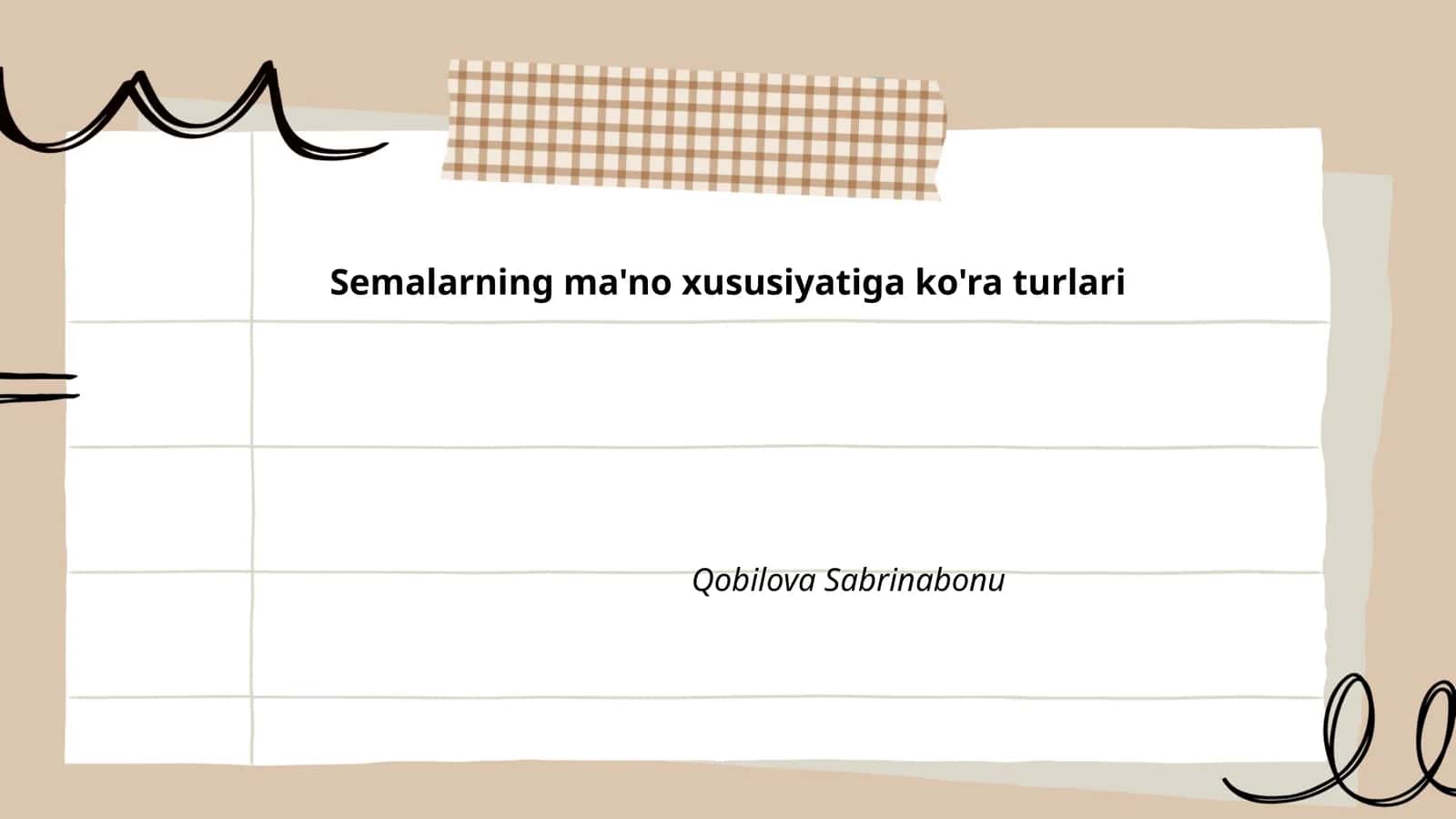 Semalarning ma'no xususiyatiga ko'ra turlari