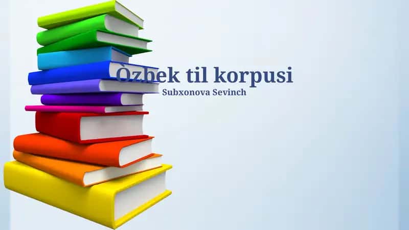 Kompyuter Lingvistikasi va Til Texnologiyalari