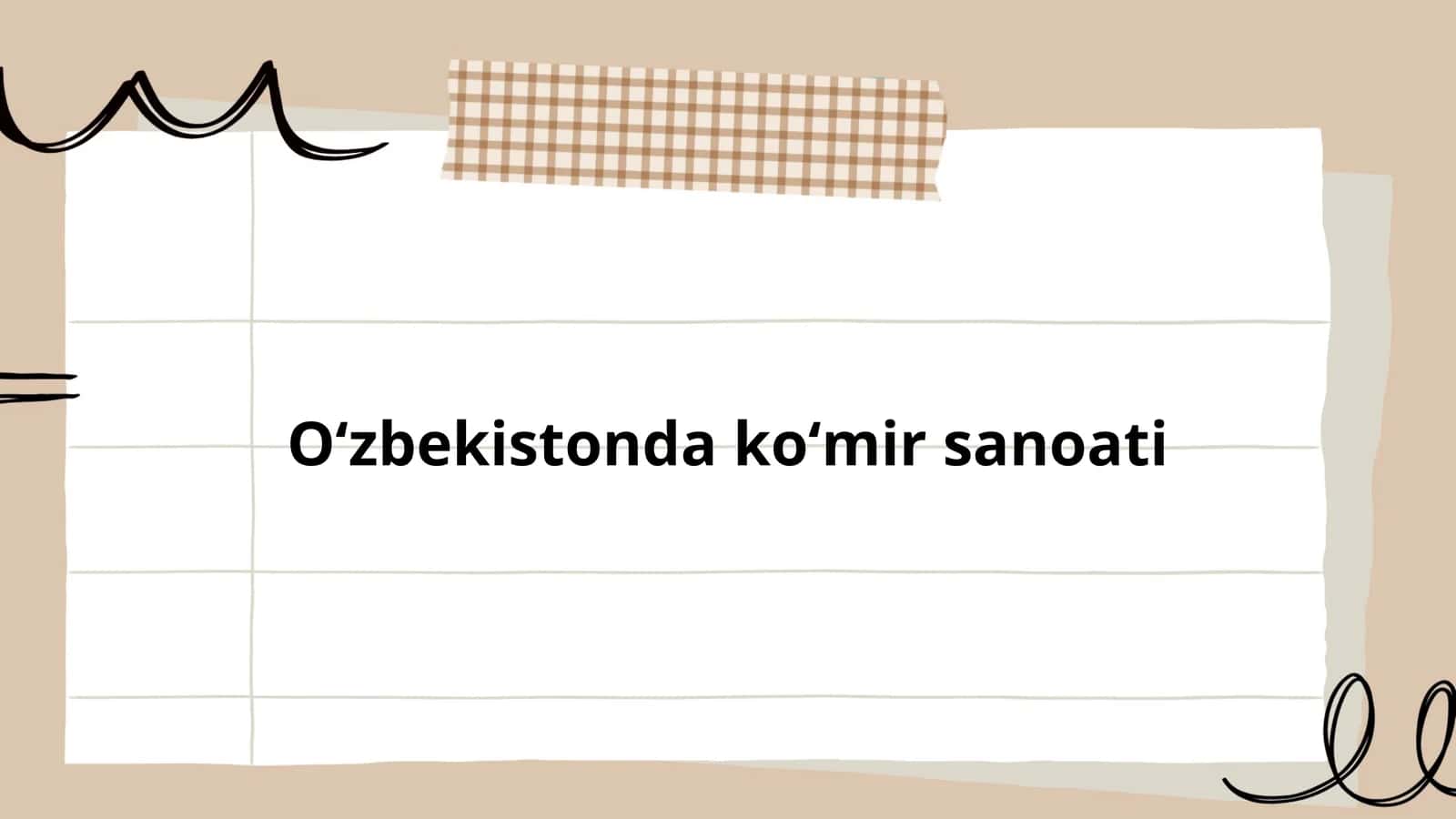 Oʻzbekistonda koʻmir sanoati
