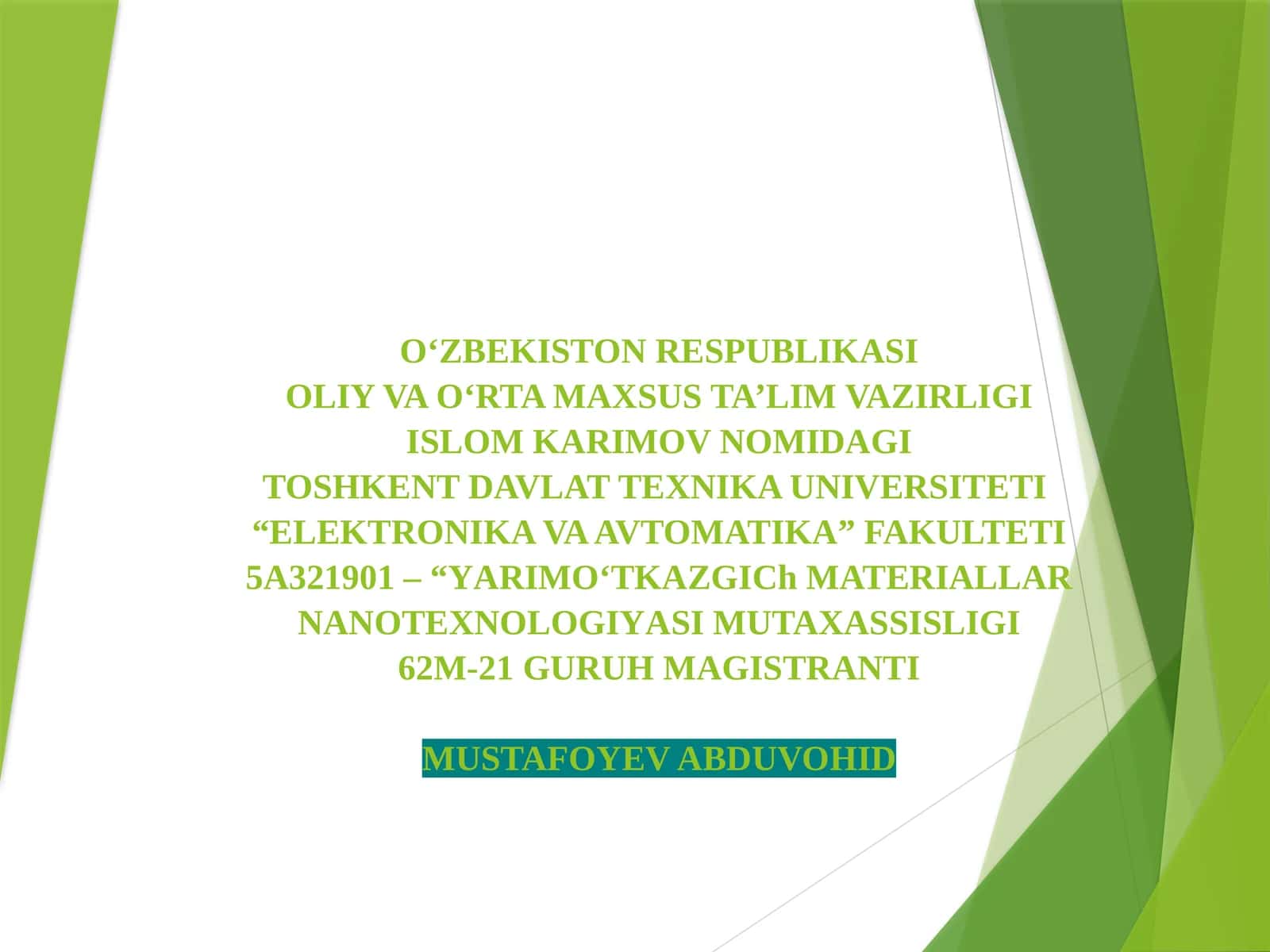 ULTRABİNAFSHA NURLARNİNG ELEKTRON SPEKTROSKOPİYASİ