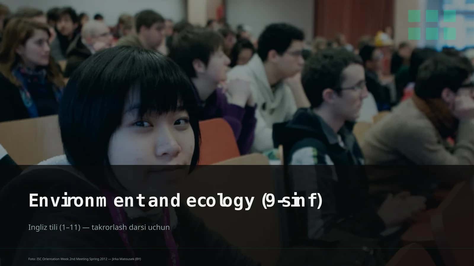 Environment and ecology (9-sinf)