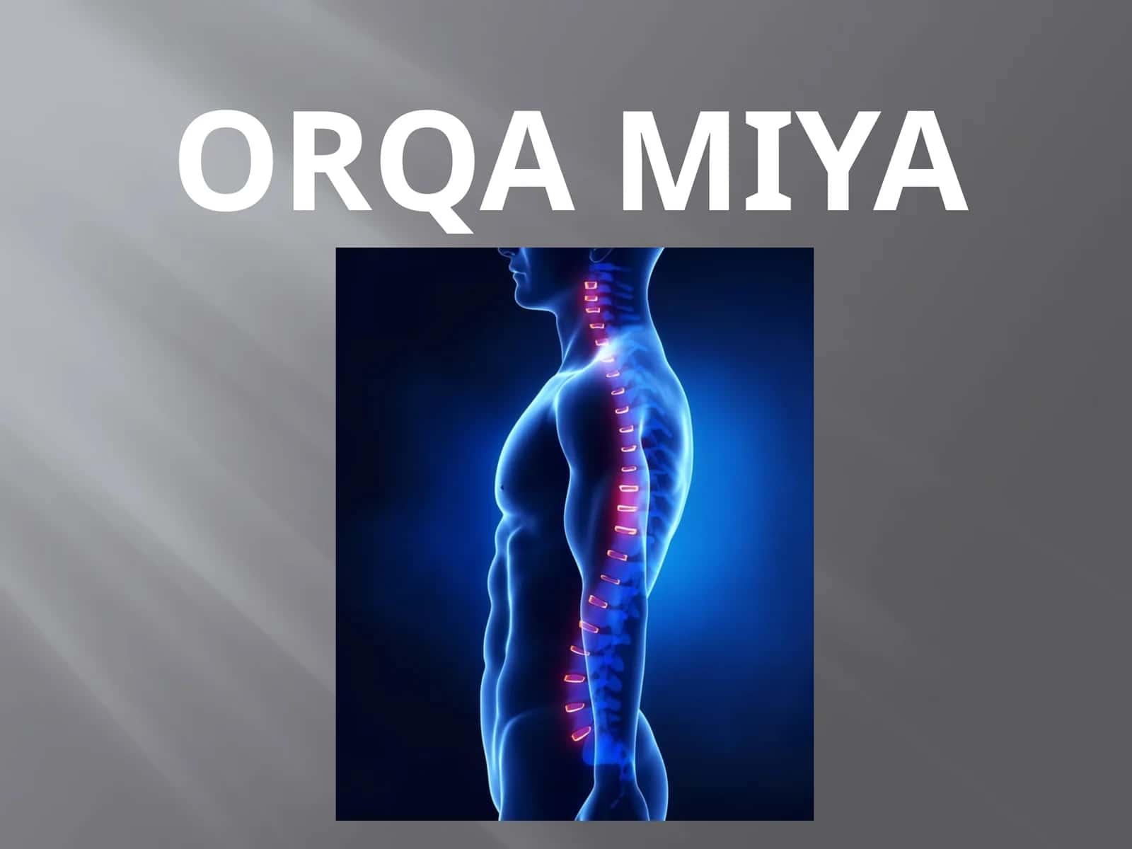 Orqa miya tuzilishi va fiziologiyasi