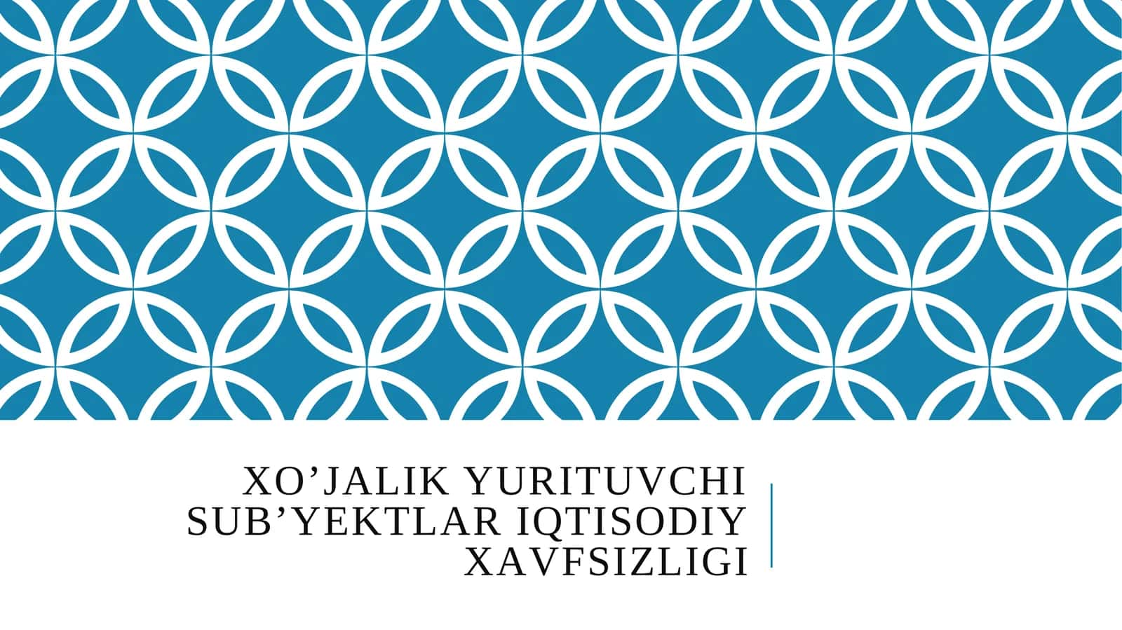 Xoʼjаlik yurituvchi sub’yektlаr iqtisodiy xаvfsizligi