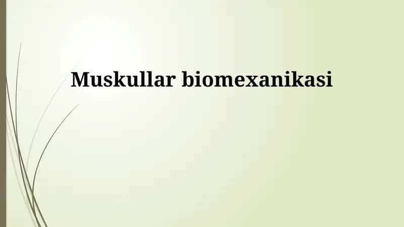Mushak Biomekanikasi