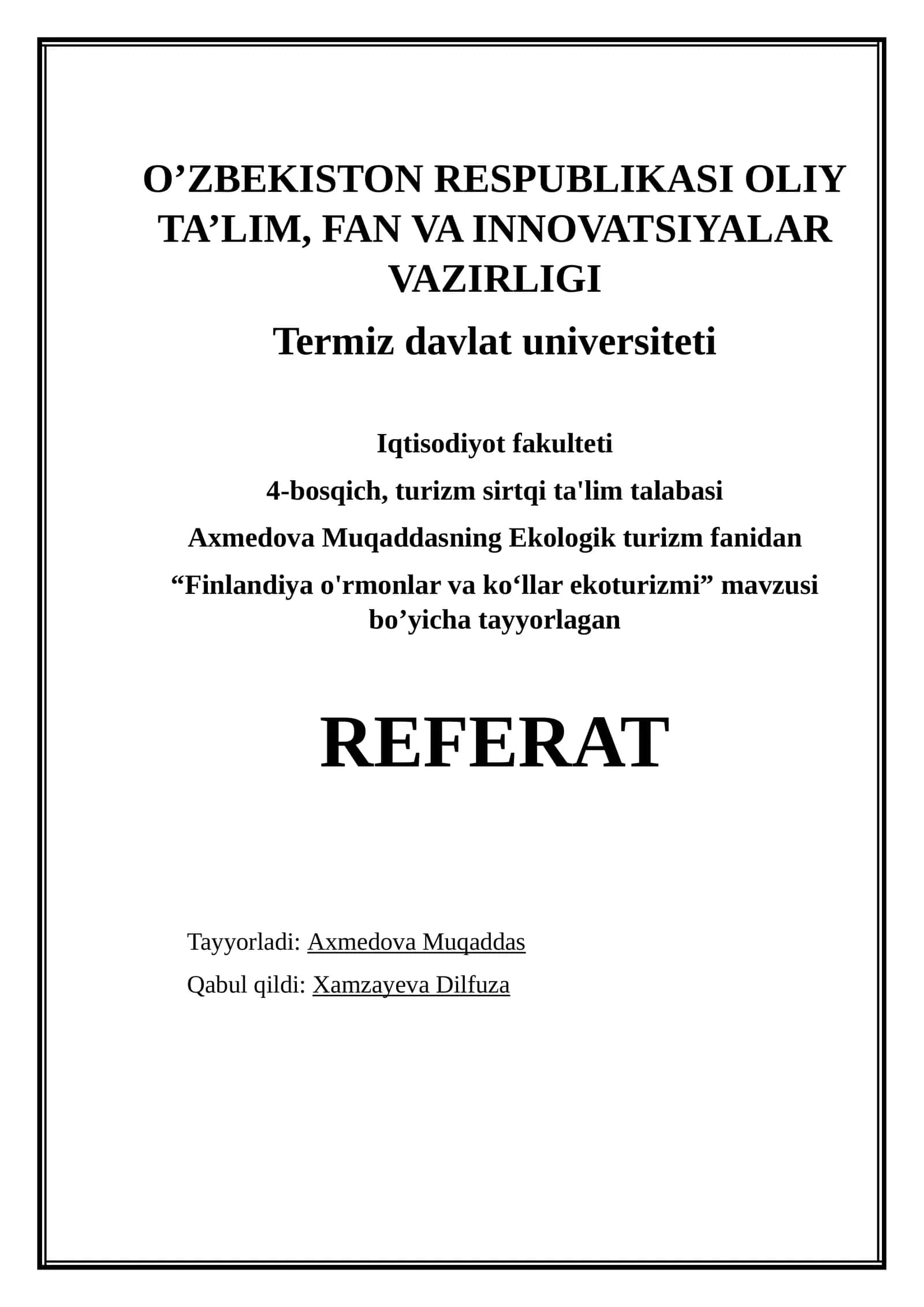 Finlandiya o'rmonlar va ko‘llar ekoturizmi