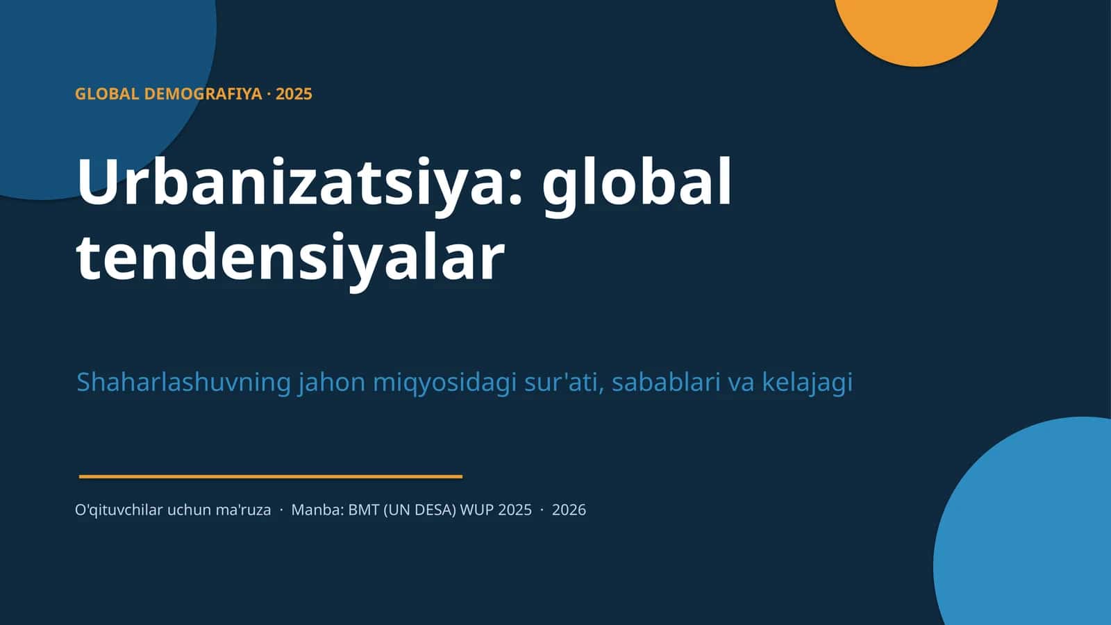 GLOBAL DEMOGRAFIYA · 2025