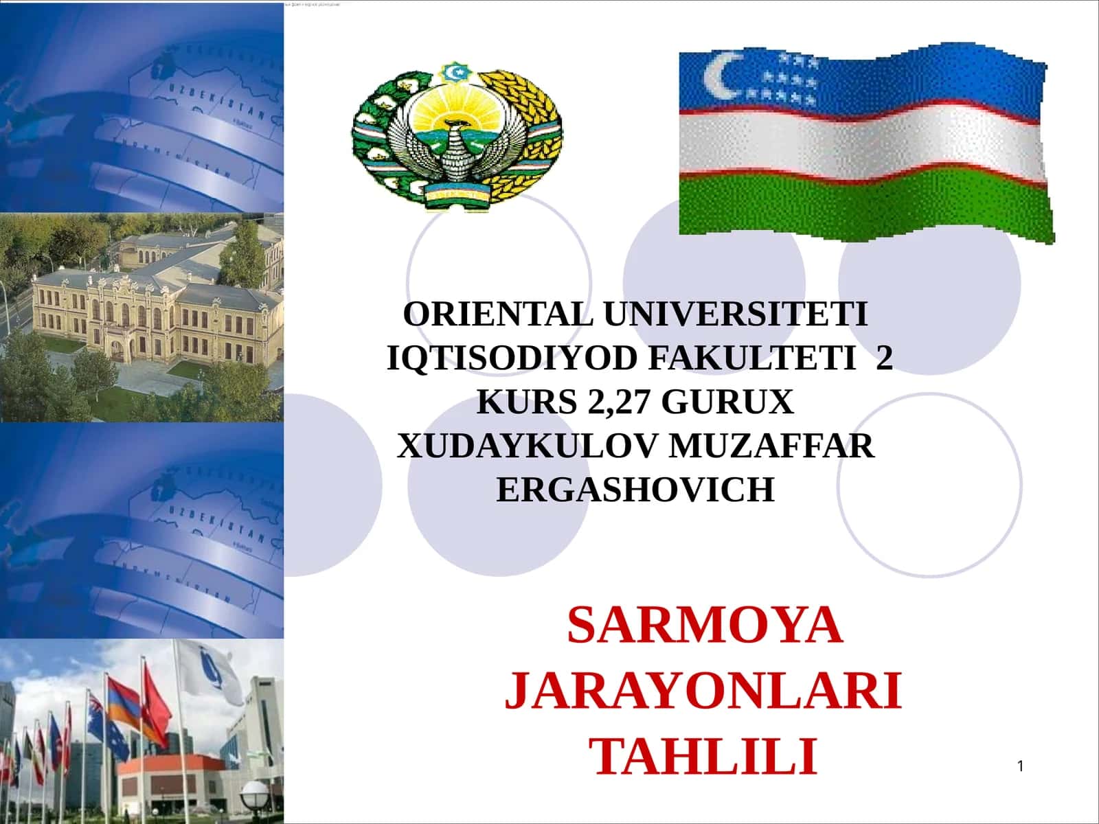 SARMOYA JARAYONLARI TAHLILI