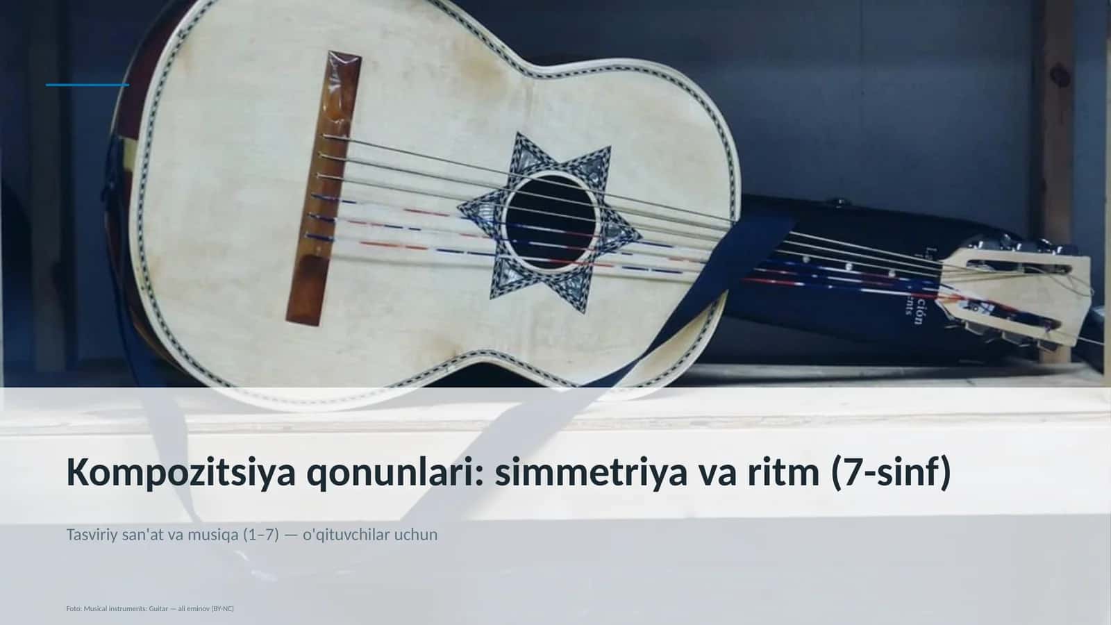 Kompozitsiya qonunlari: simmetriya va ritm (7-sinf)