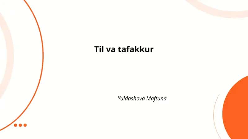 Til va tafakkur