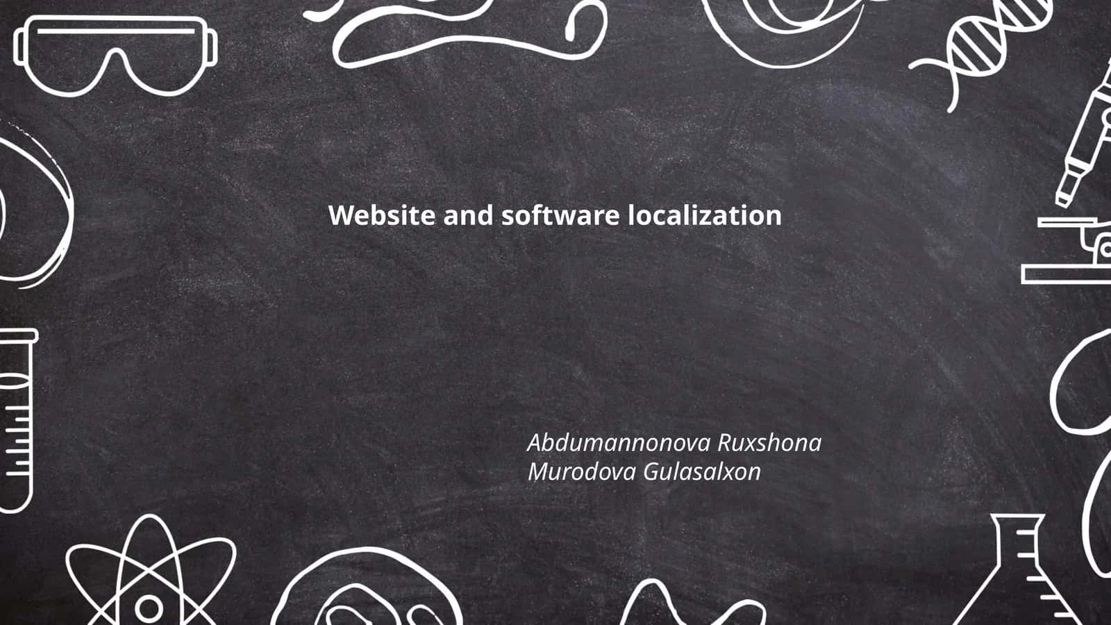 Website and software localization