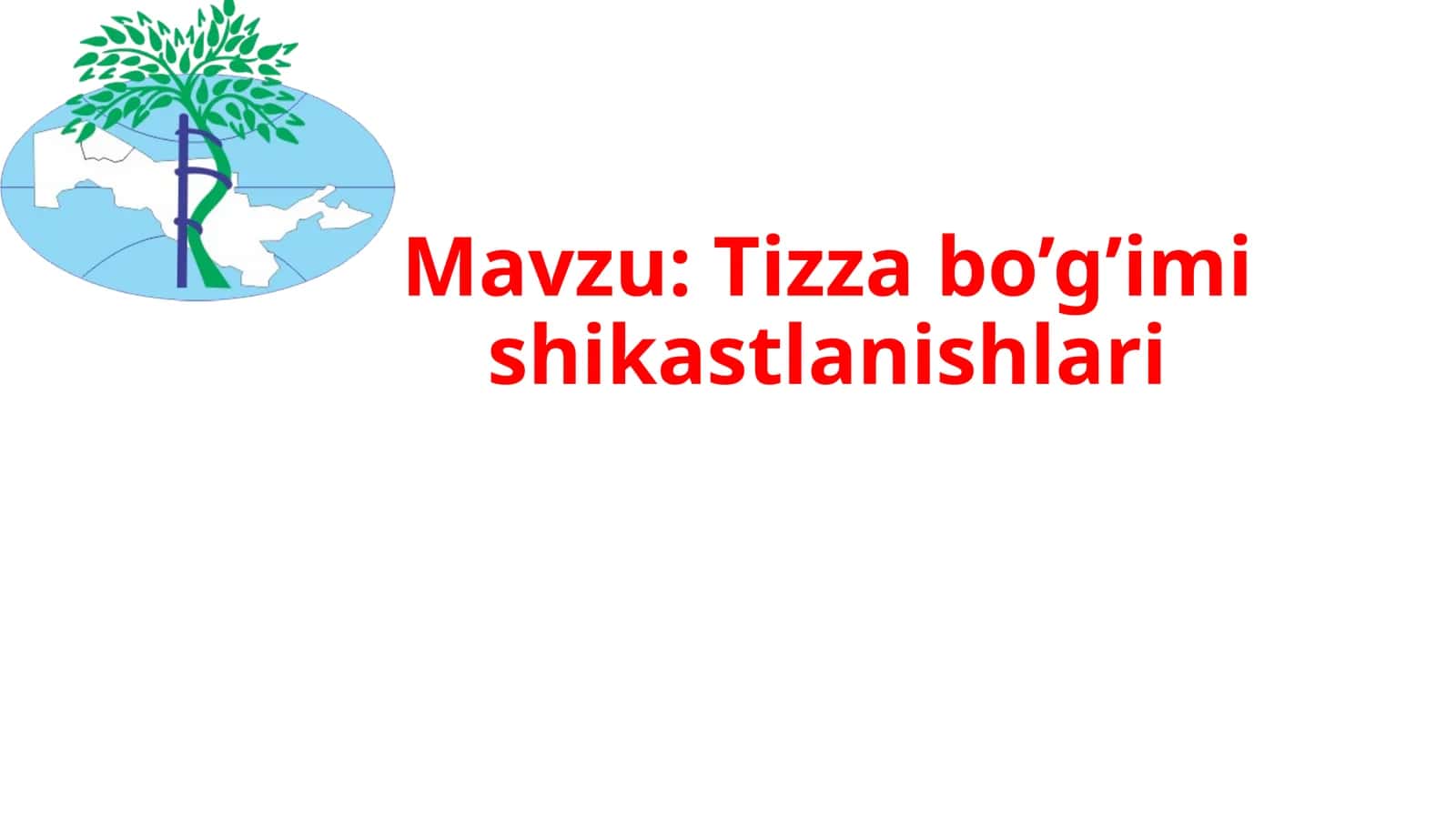 Tizza bo’g’imi shikastlanishlari