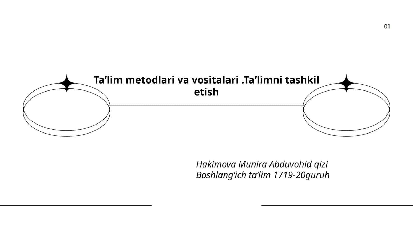 Ta'lim metodlari va vositalari.Ta'limni tashkil etish