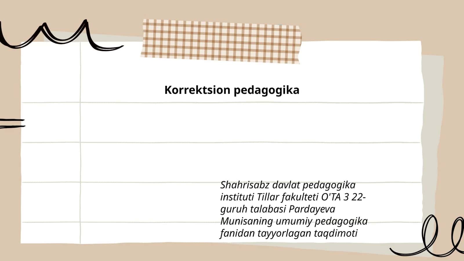 Korrektsion pedagogika