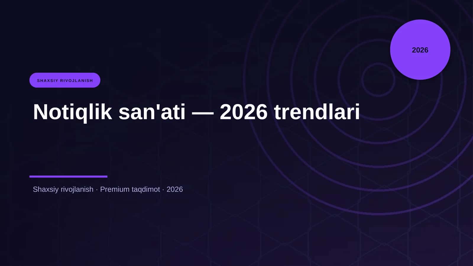 Notiqlik san'ati — 2026 trendlari