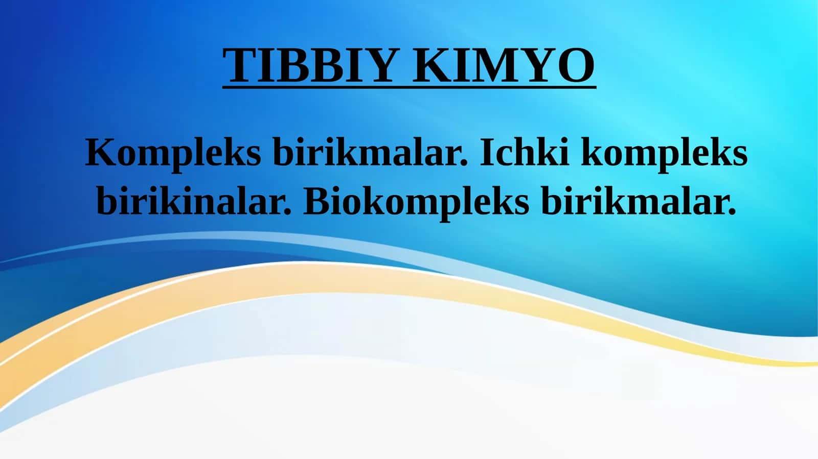 Kompleks birikmalar. Ichki kompleks birikinalar. Biokompleks birikmalar.