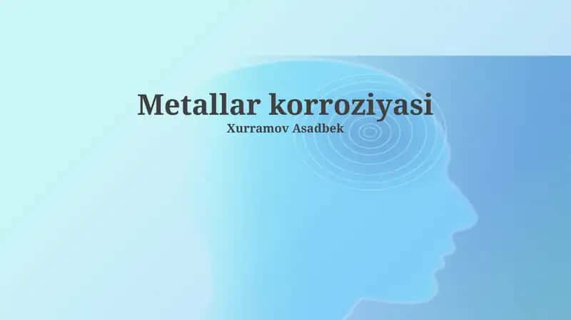 Metallar korroziyasi