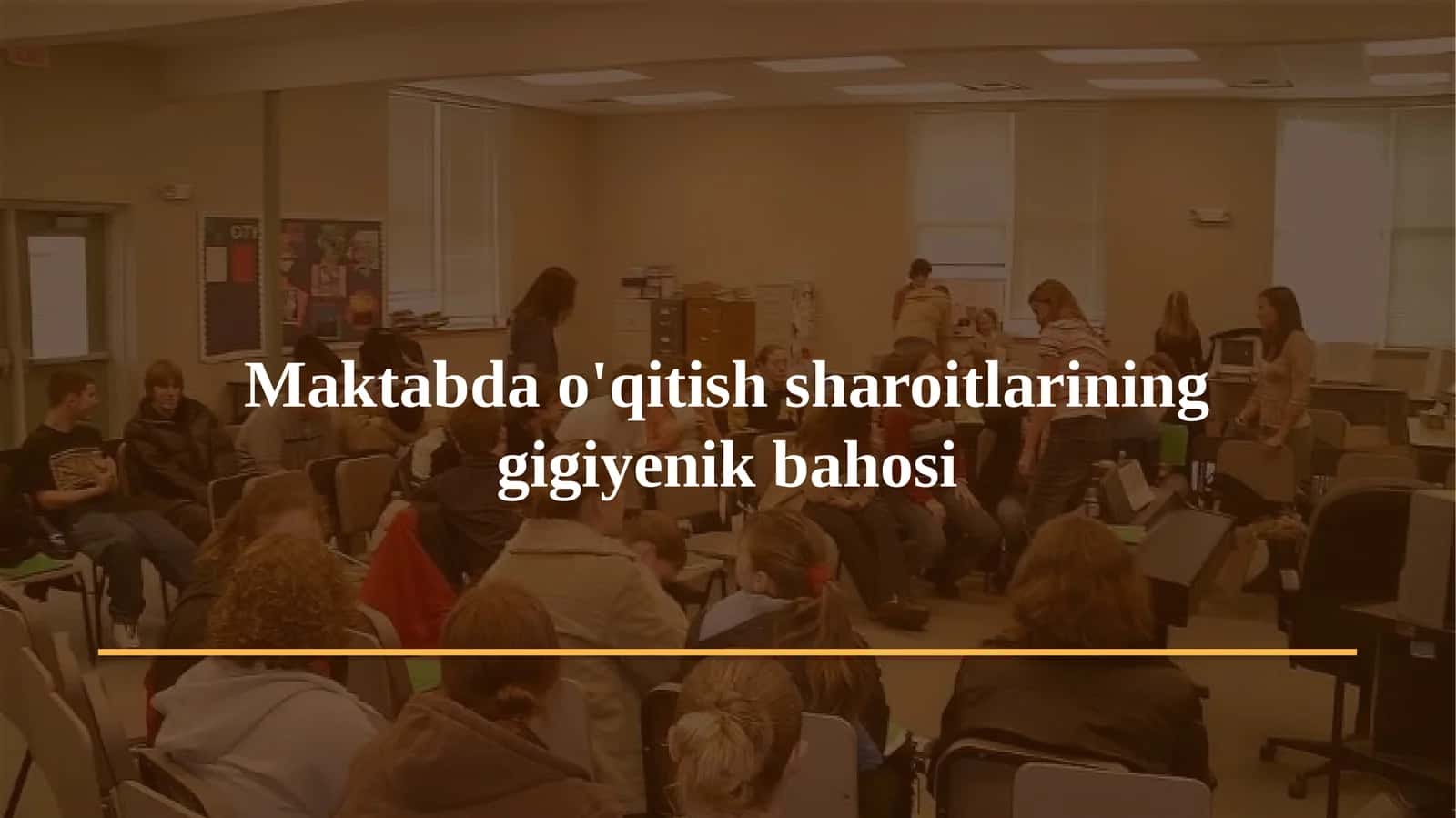Gigiyena. Tibbiy ekologiya · Amaliy mashg'ulot № 19