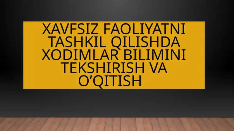 Mehnatnimuhofazaqilishto’g‟risida