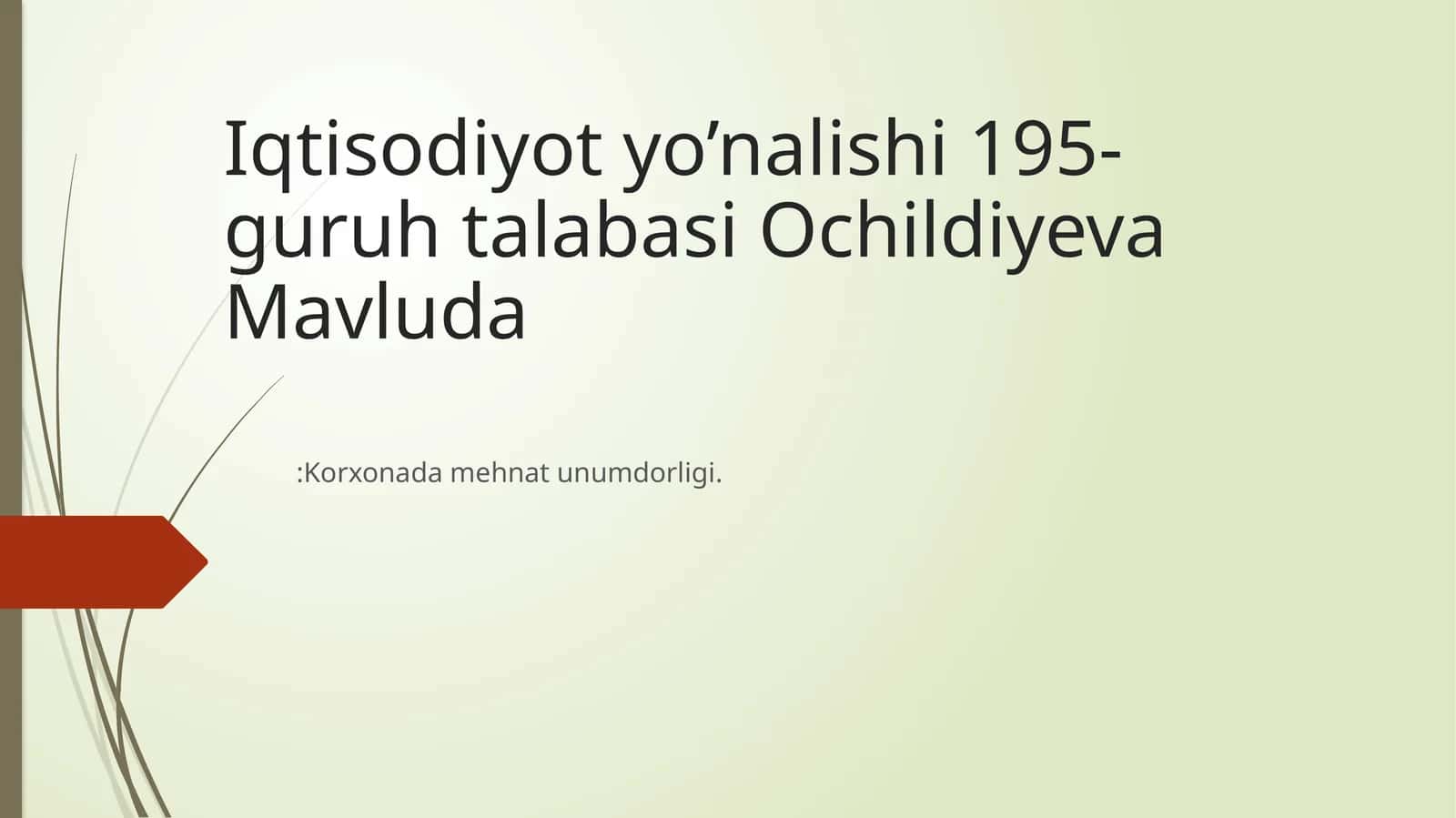 Mehnat unumdorligi