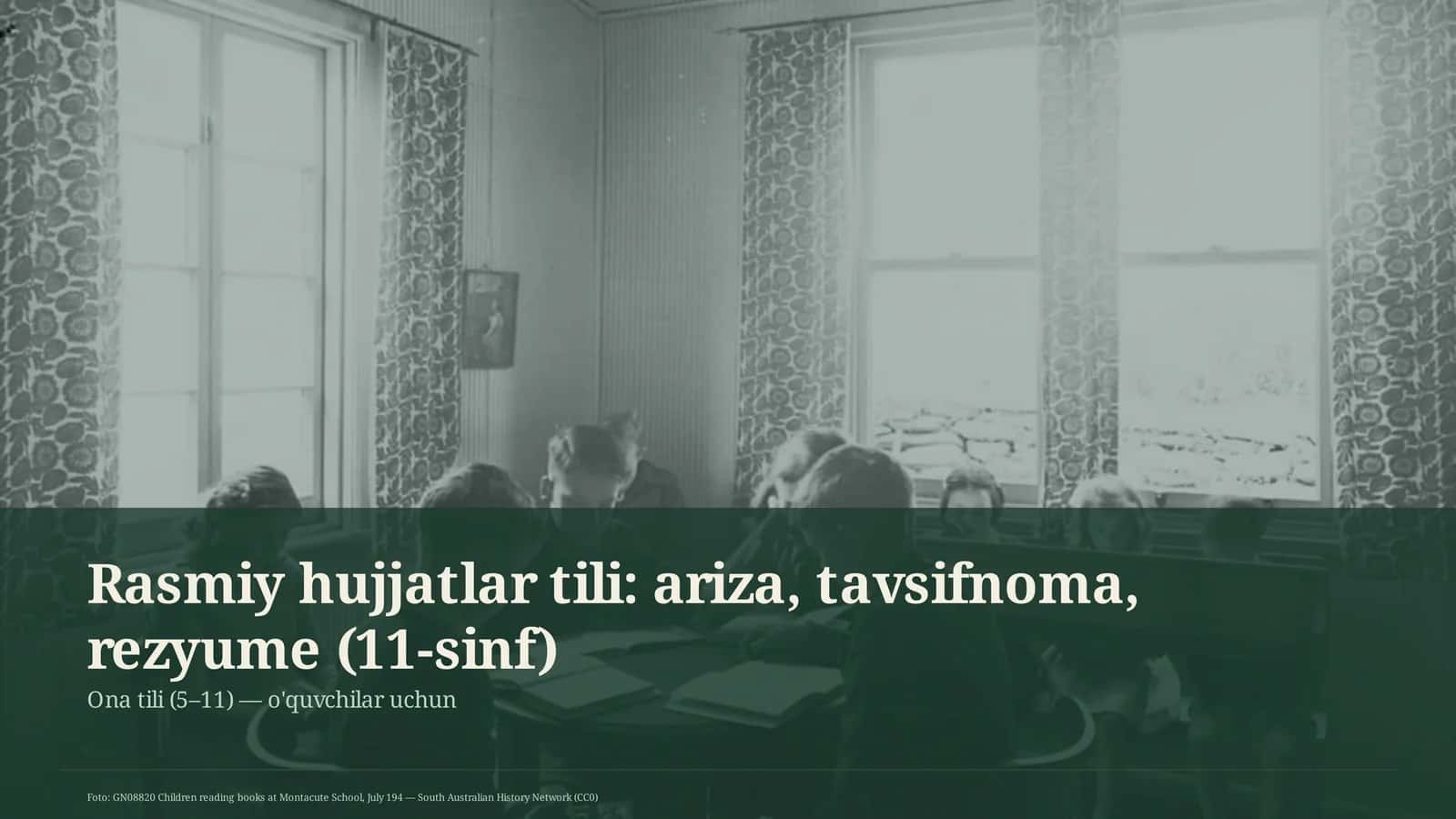 Ona tili (5–11)