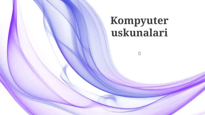 Kompyuter uskunalari