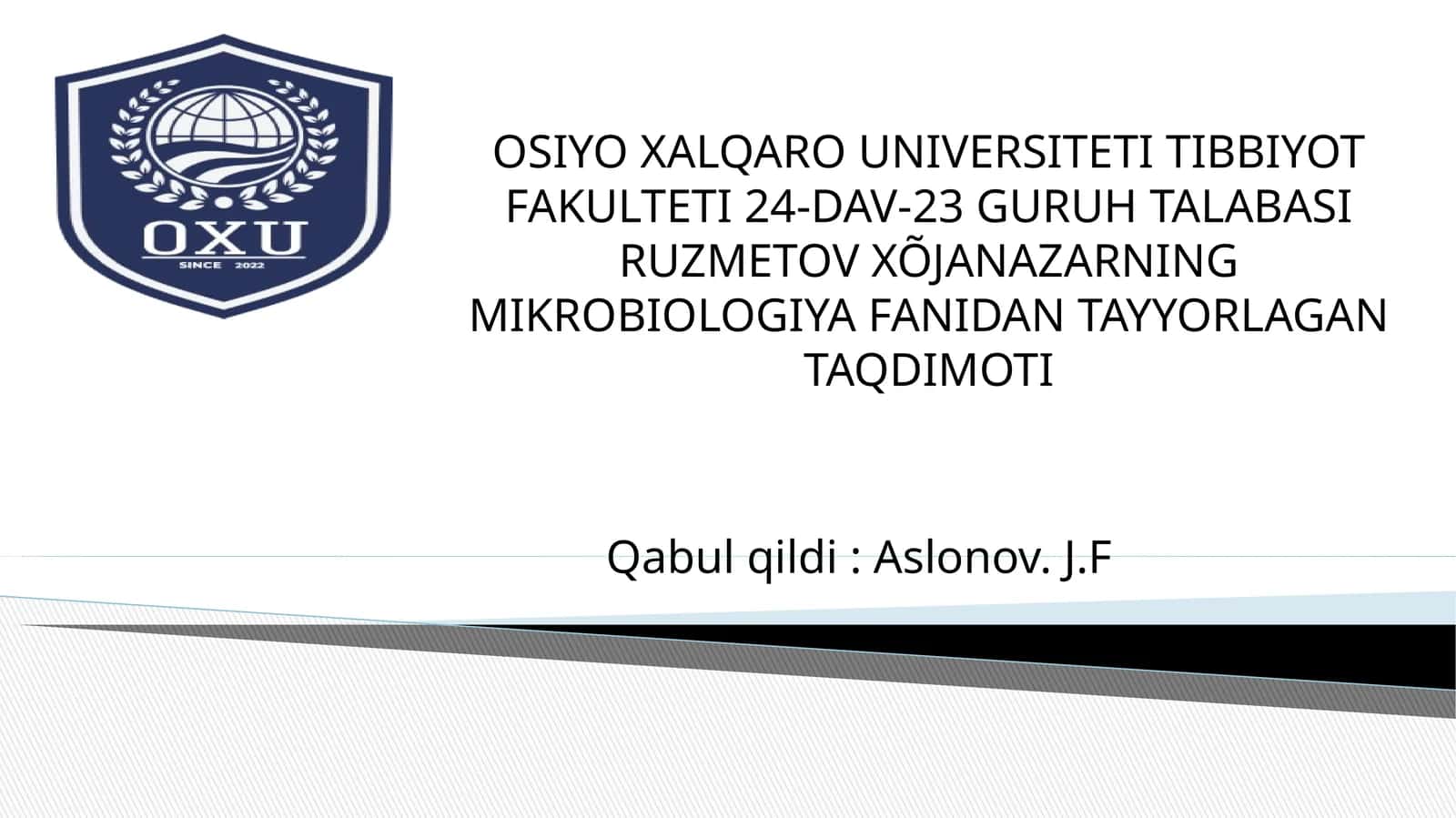 Ovqatdan zaharlanishni keltirib chiqaruvchi mikroorganizmlar qo‘zg‘atuvchilari: protey, stafilokokk va boshqa infeksiyalar va ularni laboratoriya tashxisi