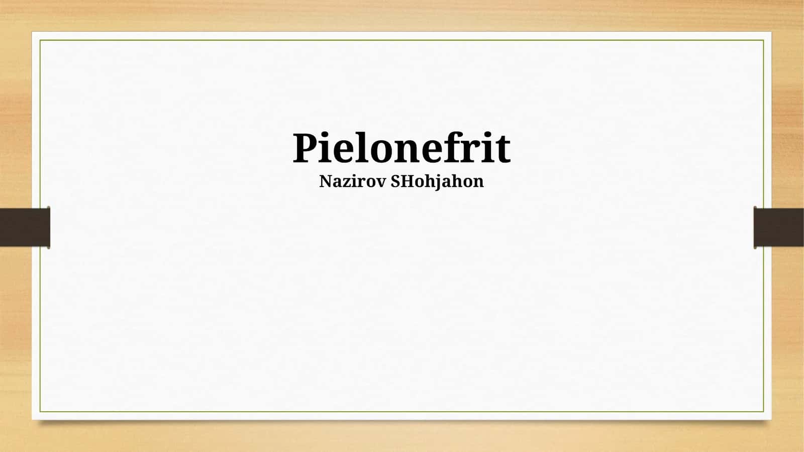 Pielonefrit