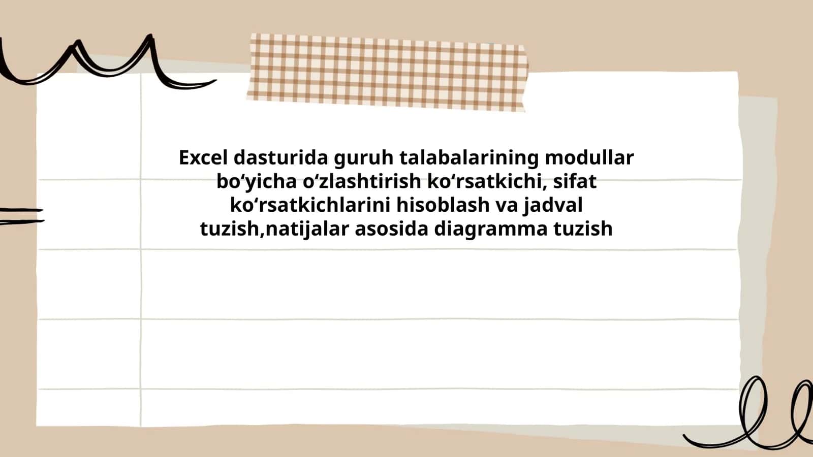 Excel dasturi