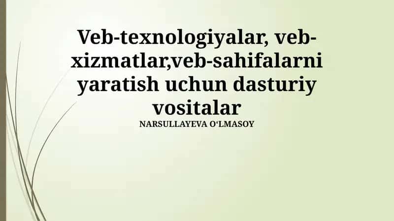 Veb-Xosting va Domen Nomlari