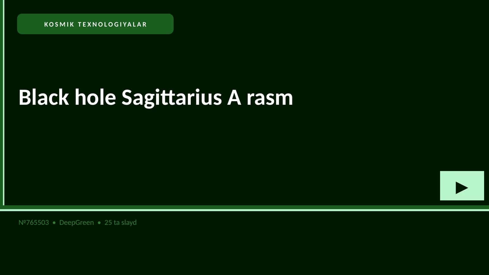 KOSMIK TEXNOLOGIYALAR