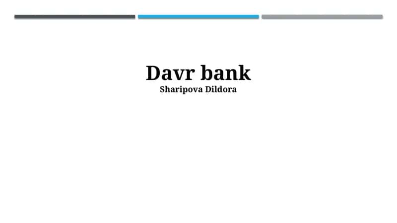 Davr Bank