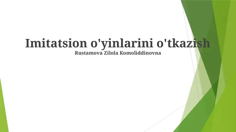 Тажриба ва Амалиётлар