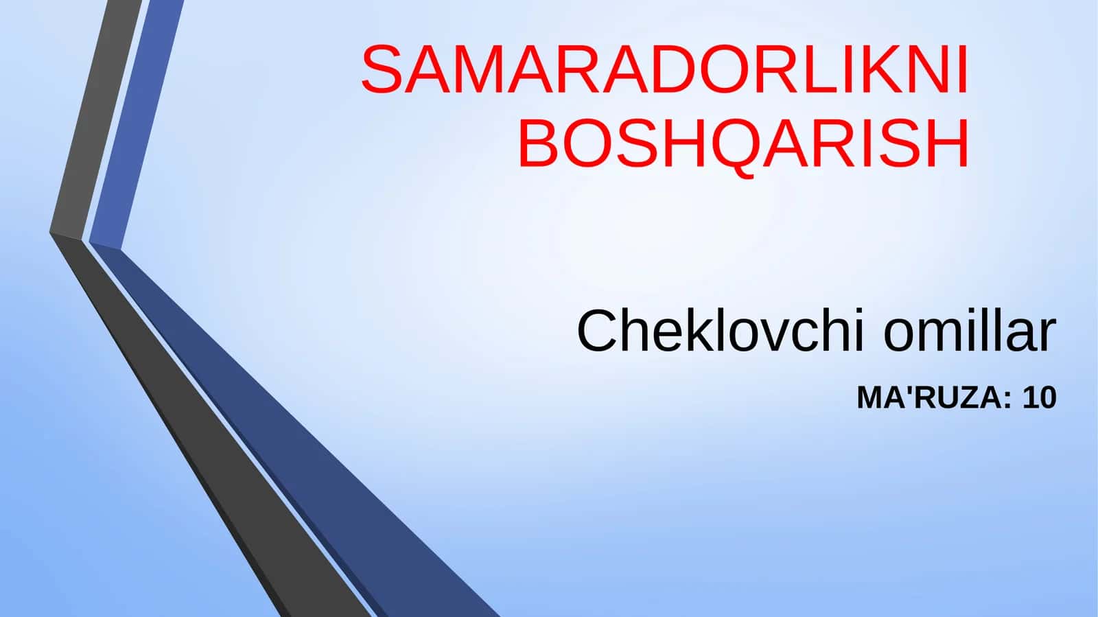 Cheklovchi omillar