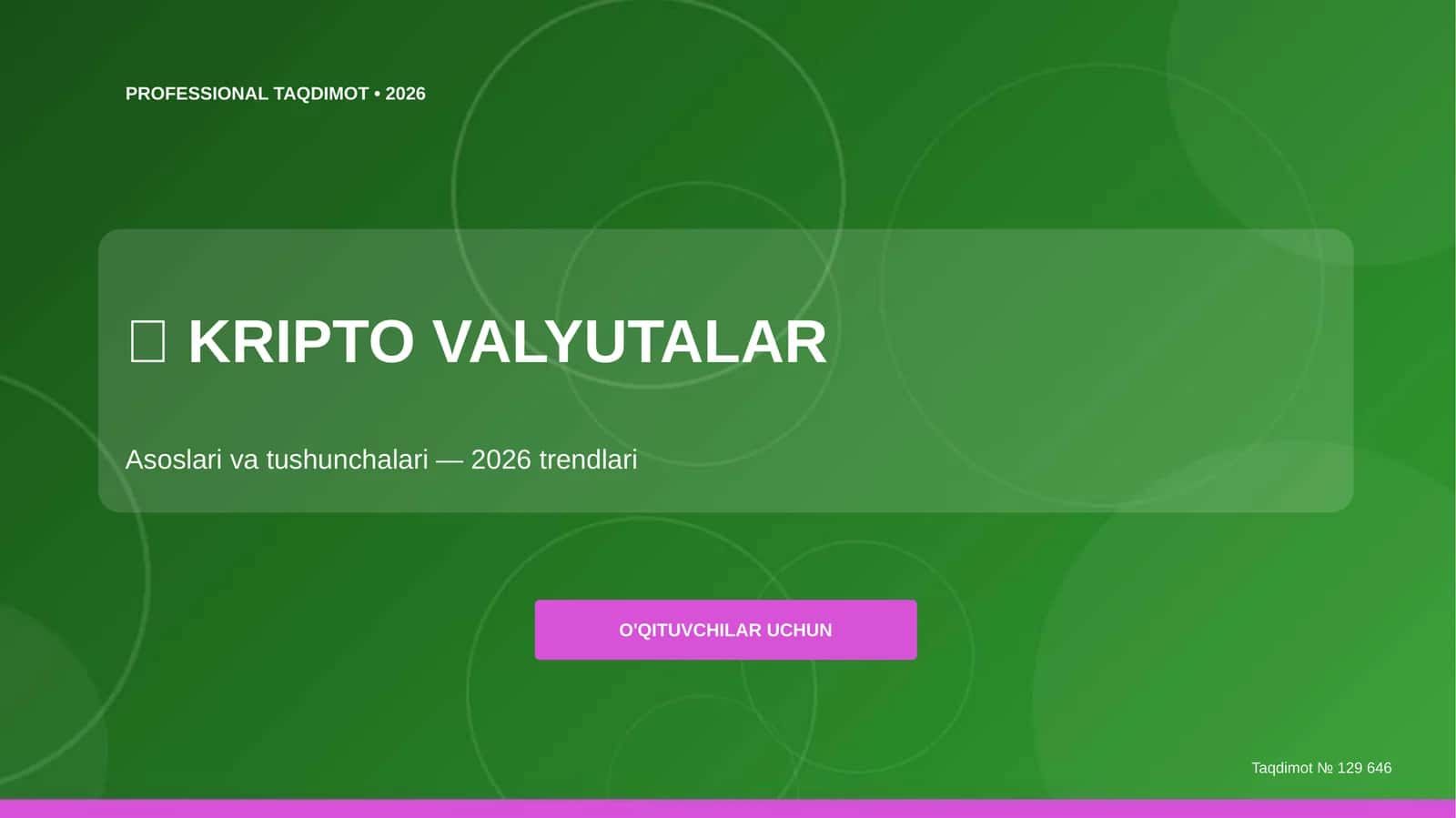 Kripto valyutalar: asoslari va tushunchalari (2026 trendlari)