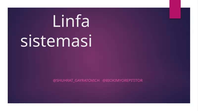 Linfa sistemasi